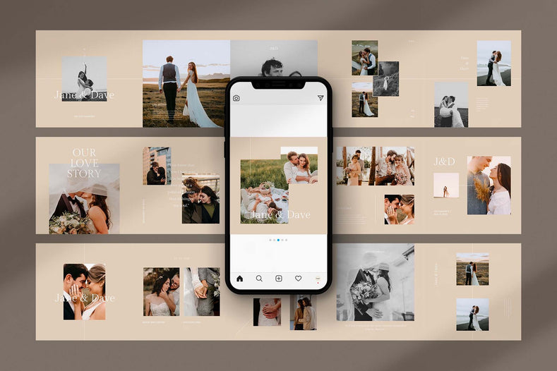 Amore - Wedding Gallery Instagram Carousel Template