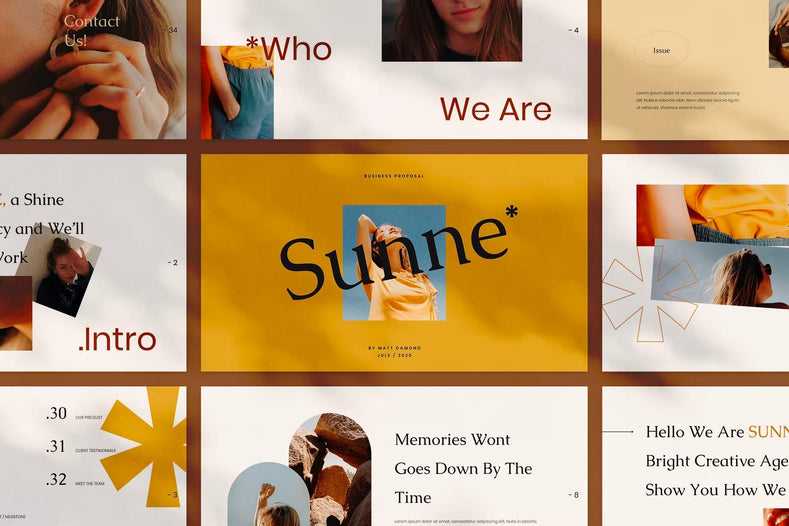 Sunne Presentation Template - Visuel Colonie