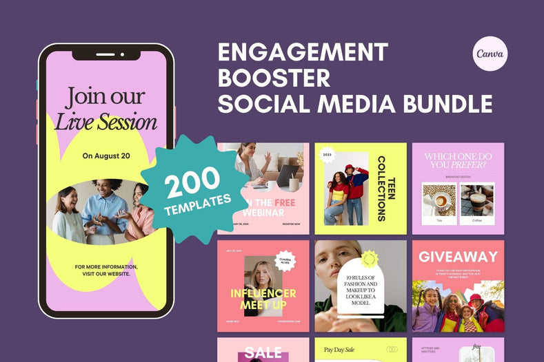 Engagement Booster Social Media Bundle - Visuel Colonie