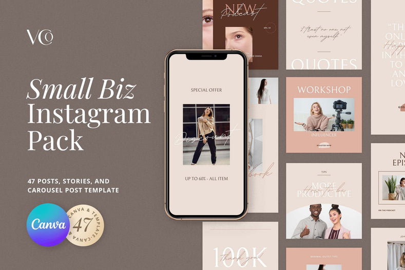 Small Biz - Instagram Pack Template - Visuel Colonie