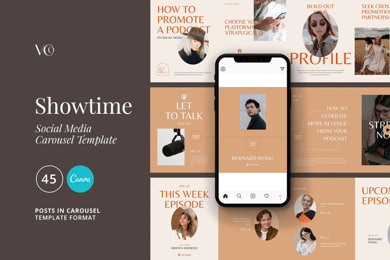 Showtime - Carousel Instagram Post Template