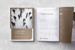 Company Profile Editorial Layout Template - Visuel Colonie