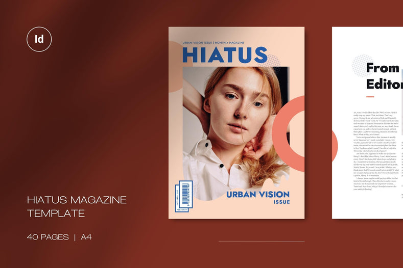 Hiatus Magazine Template - Visuel Colonie