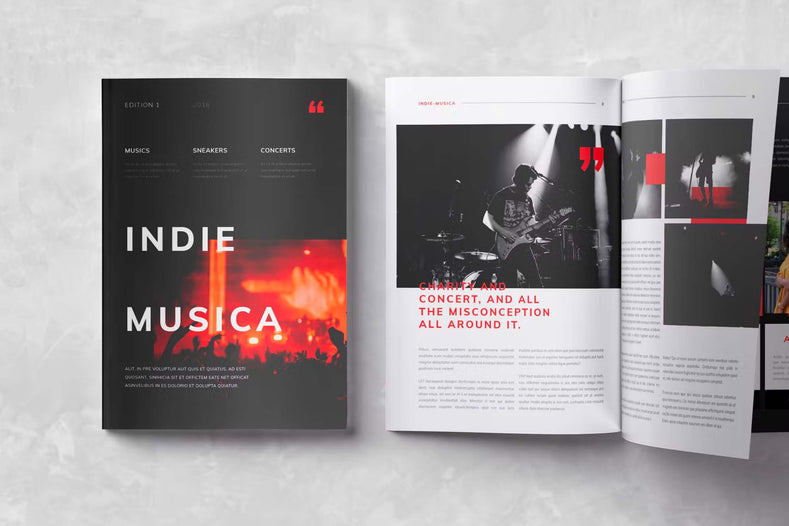 Musica Magazine Template - Visuel Colonie