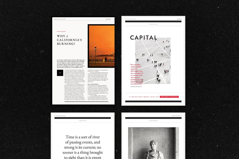 Capital Magazine Template - Visuel Colonie