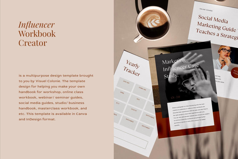 Influencer - Workbook Creator Template - Visuel Colonie