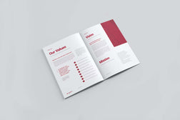 Annual Report Layout Template - Visuel Colonie