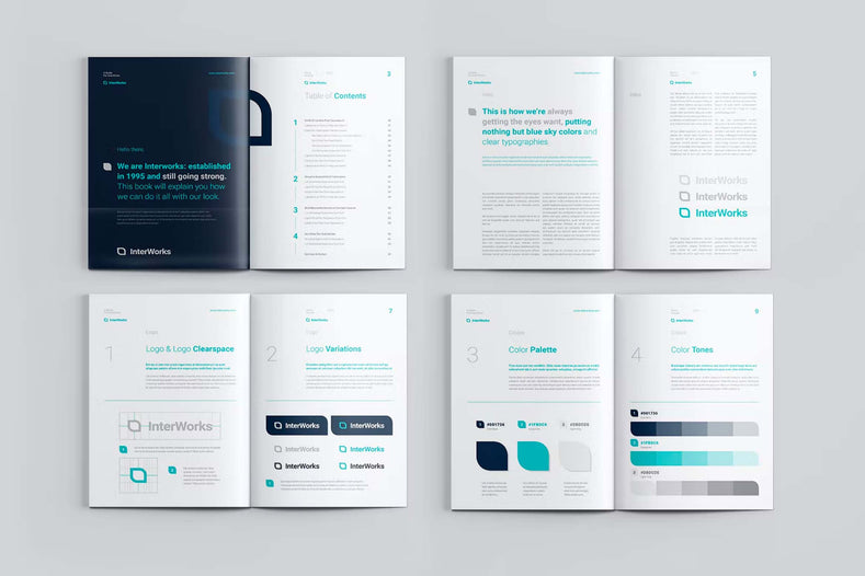 Brand Manual Editorial Layout Template - Visuel Colonie