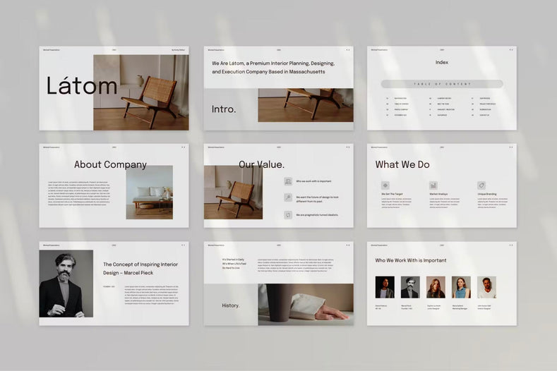 Latom Presentation Template - Visuel Colonie