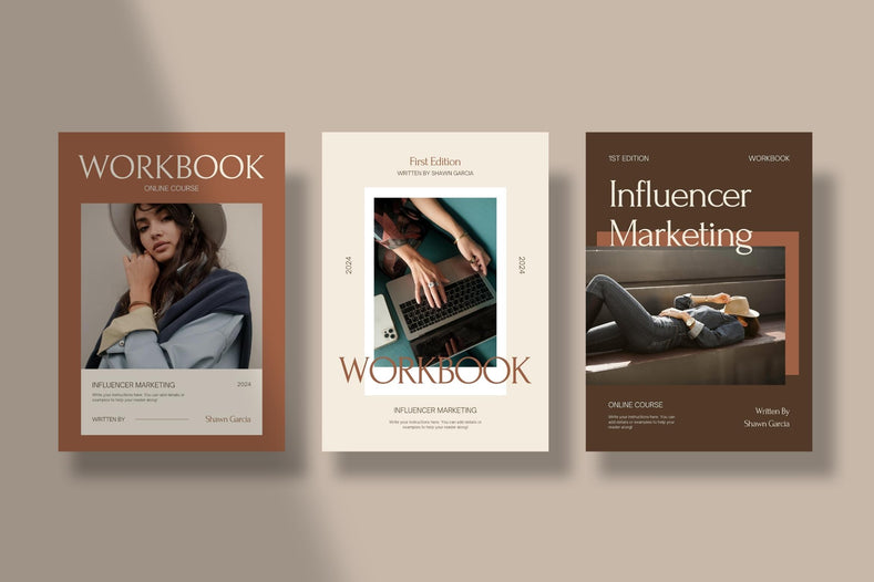 Influencer Workbook Creator Template - Visuel Colonie