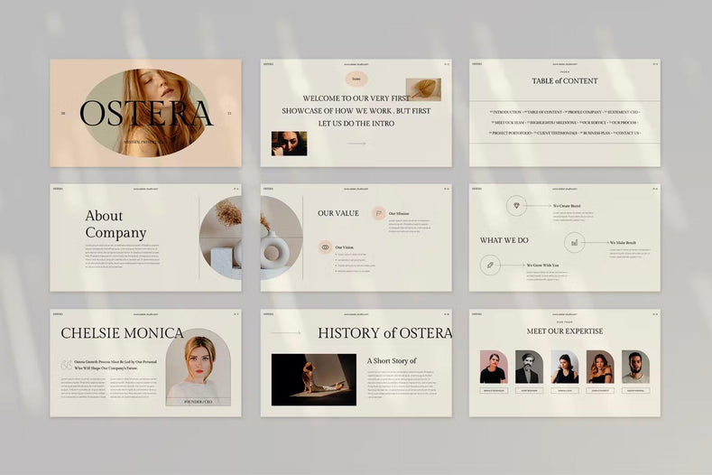 Ostera Presentation Template - Visuel Colonie