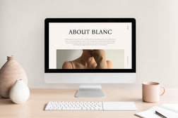 Blanc Pitch Deck Presentation Template - Visuel Colonie